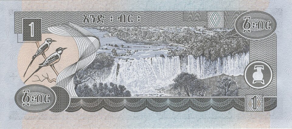 Ethiopian 1 Birr Note back